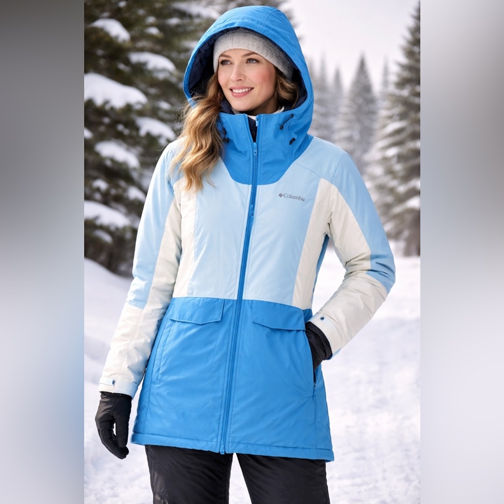 Columbia Women's Two-Tone Blue Ski Jacket